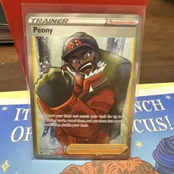 Pokemon Peony - 197/198 - Full Art Ultra Rare NM-Mint Chilling Reign - Image 1