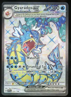 Pokemon TCG Gyarados EX Holo Ultra Rare Full Art S&V Scarlet & Violet 225/198 NM - Image 1