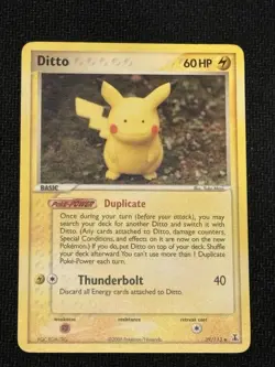 Pokemon TCG Ditto (Pikachu) 39/113 EX Delta Species 39/113 LP - Image 1