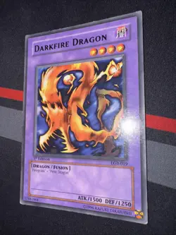 Darkfire Dragon LOB-019 The Legend of Blue Eyes White Dragon 1st Edition - Image 3