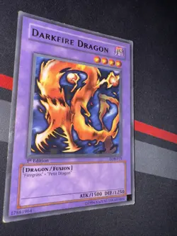 Darkfire Dragon LOB-019 The Legend of Blue Eyes White Dragon 1st Edition - Image 4