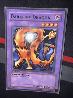 Darkfire Dragon LOB-019 The Legend of Blue Eyes White Dragon 1st Edition - Image 5