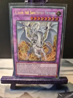 YU-GI-OH Albion The Sanctifire Dragon CYAC EN035 Nm Secret Rare (2) - Image 1