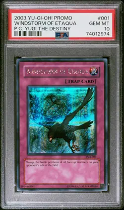 Windstorm Of Etaqua PCY-001 Secret Rare Promo Yugioh PSA 10 *974 - Image 1