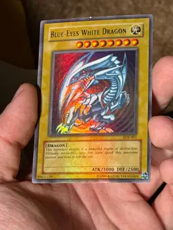 BLUE-EYES WHITE DRAGON SDK-001 ULTRA RARE UNLIMITED Foil Bleed Error YU-GI-OH - Image 4