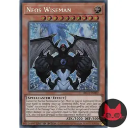 Yugioh Neos Wiseman BLC1-EN007 Secret Rare Limited Edition NM - Image 1