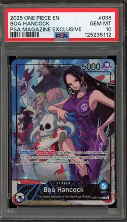 One Piece CCG Boa Hancock PSA Magazine Exclusive Promo OP07-038 PSA 10 Gem Mint - Image 1