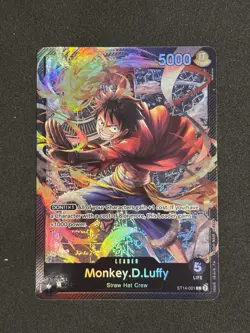 One Piece Monkey.D.Luffy (001) L Starter Deck 14: 3D2Y ST14-001 Foil Leader ENG - Image 1