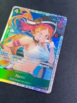 One Piece The Azure's Sea's Seven Nami OP14-031 SR Foil NM - Image 3