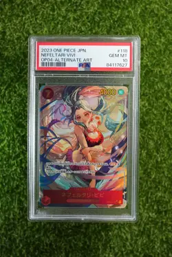 PSA 10 One Piece Japanese Nefeltari Vivi OP04-118 ALT ART #7 - Image 1