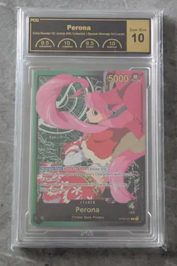 One Piece TCG EB02 Perona Gold Leader SPR - PCG 10 Gem Mint - Image 1