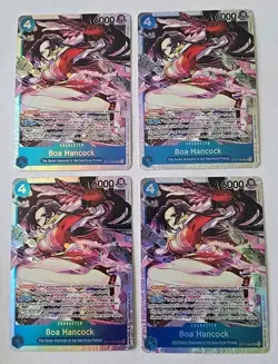 4x Playset ST17-004 Boa Hancock SR One Piece TCG ST17 Starter Deck English - Image 1