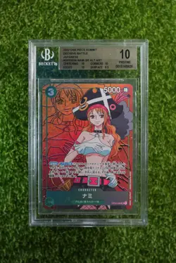 BGS 10 Pristine One Piece Japanese Paramount War NAMI ALT ART OP02-036 #2 - Image 1
