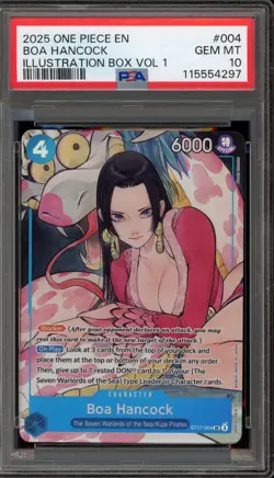 One Piece CCG Boa Hancock Illustration Box Vol. 1 ST17-004 PSA 10 Gem Mint - Image 1