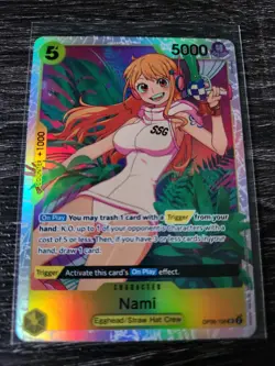Nami SR OP08-106 ENGLISH NM ONE PIECE Card Game Two Legends - Image 1