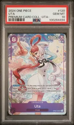 One Piece - Uta - Premium Card Collection - OP02-120 - PSA 10 - Image 1