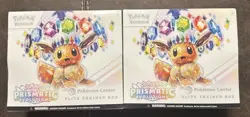 Prismatic Evolutions Pokemon Center Elite Trainer Box PC ETB Factory Sealed x2 - Image 1