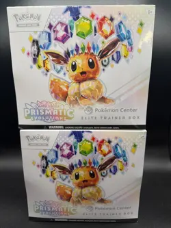 Prismatic Evolutions Pokemon Center Elite Trainer Box PC ETB Factory Sealed x2 - Image 1