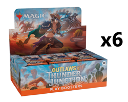 SEALED CASE! 6x Play Booster Box Outlaws of Thunder Junction OTJ MTG - Image 1