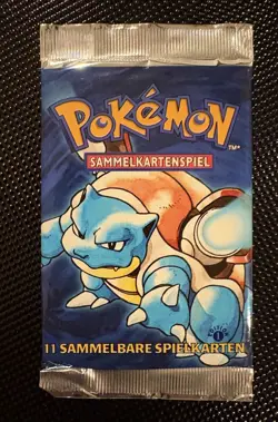 1999 Pokemon German 1st Edition Base Set Booster Pack SEALED - Blastoise Artwork - Image 1