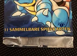 1999 Pokemon German 1st Edition Base Set Booster Pack SEALED - Blastoise Artwork - Image 3