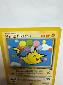 Pokemon TCG Flying Pikachu Card Black Star Promo, Regular Card 25/53 WOTC - Image 2