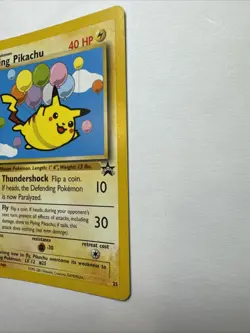 Pokemon TCG Flying Pikachu Card Black Star Promo, Regular Card 25/53 WOTC - Image 4