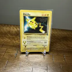 (SW) Pokemon TCG Pikachu #25 Black Star Promo - 1999 - WB The First Movie MP - Image 1