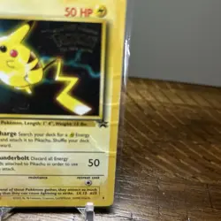 (SW) Pokemon TCG Pikachu #25 Black Star Promo - 1999 - WB The First Movie MP - Image 2
