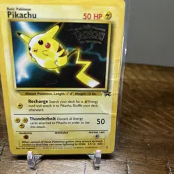 (SW) Pokemon TCG Pikachu #25 Black Star Promo - 1999 - WB The First Movie MP - Image 3