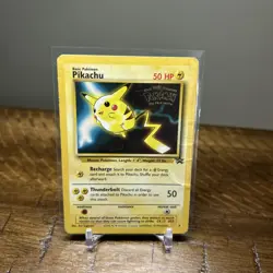 (SW) Pokemon TCG Pikachu #25 Black Star Promo - 1999 - WB The First Movie MP - Image 4