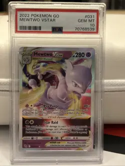 2022 Pokemon Go Mewtwo Vstar Psa 10 - Image 1