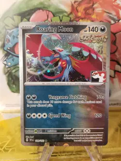 Roaring Moon Holo Pokemon Prize Pack Series 5 Promo Pokemon Card NM/LP Stamp - Image 1