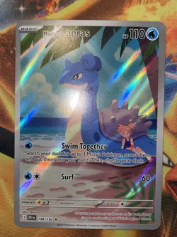 Pokemon Card Mistys Lapras 194/182 Illustration Rare, 2025 Destined Rivals NM - Image 1