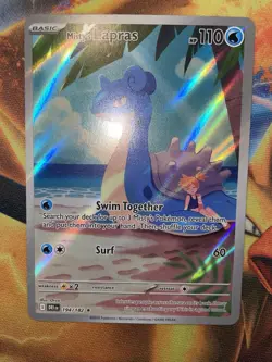 Pokemon Card Mistys Lapras 194/182 Illustration Rare, 2025 Destined Rivals NM - Image 2