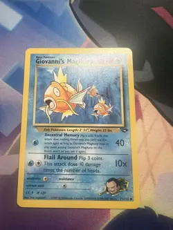 Pokemon TCG Giovanni's Magikarp Gym Challenge Card 73/132 - Image 1