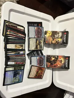 Wizards Magic: The Gathering Creature Card Lot w/ 4 Unopened packs - Image 1