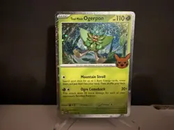 Teal Mask Ogerpon 024 2024 Pokemon Trick or Trade Cosmos Holo 2 SWIRL Card NM+🌀 - Image 1