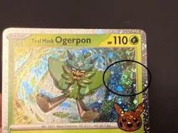 Teal Mask Ogerpon 024 2024 Pokemon Trick or Trade Cosmos Holo 2 SWIRL Card NM+🌀 - Image 2
