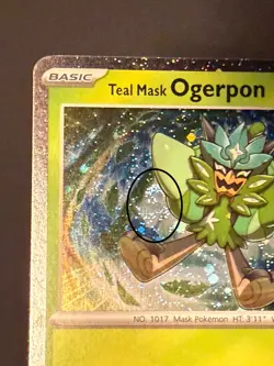 Teal Mask Ogerpon 024 2024 Pokemon Trick or Trade Cosmos Holo 2 SWIRL Card NM+🌀 - Image 3