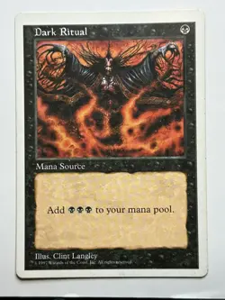 Dark Ritual Fifth Edition Regular MTG Card MP-LP - Image 1