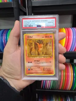 Pokemon 1998 Vulpix Japanese Vending Series III #37 PSA 10 Gem Mint Tcg Card - Image 1