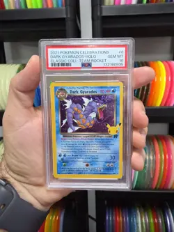 Pokemon Celebrations Dark Gyarados Holo #8 PSA 10 Gem Mint Tcg Card - Image 1