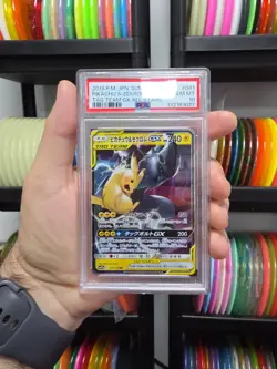 Pikachu Zekrom GX #41 PSA 10 Japanese Pokemon Tag Team All Stars Card Sm12a - Image 1