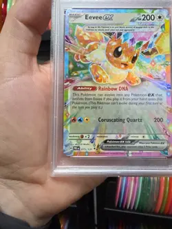 Pre En-Prismatic Evolutions Surprise Box Eevee Ex #075 PSA 10 Pokemon Tcg Card - Image 3