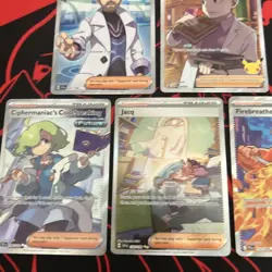 Pokemon 5 Card Lot - Full Art Trainer Ultra Rares & Special Illustration Rare NM - Image 3