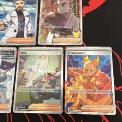 Pokemon 5 Card Lot - Full Art Trainer Ultra Rares & Special Illustration Rare NM - Image 4