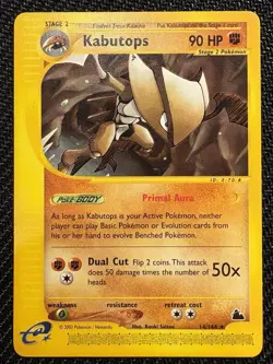 Kabutops Card Pokemon TCG 2003 Skyridge 14/144 Non Holo Rare Near Mint - Image 1