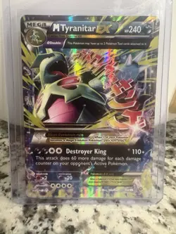 Pokemon TCG Mega M Tyranitar EX Holo Ultra Rare Card Ancient Origins 43/98 - Image 1