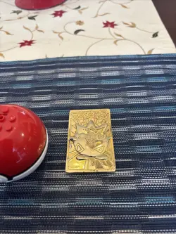 Pokemon Togepi 23K Gold Plated Card Nintendo 1999 Burger King Lego Power Ball - Image 2